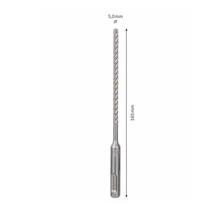Bosch Punta di foratura 7x SDS-plus 5x100x165mm Carbide ( 2608576105 ) - certificate PGM