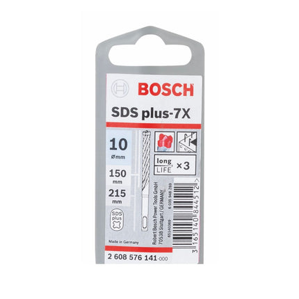 Bosch Punta per foratura 7X SDS-plus 10x150x215mm Carburo ( 2608576141 ) - certificato PGM