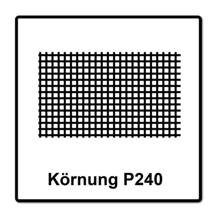 Mirka ABRANET 2x Schleifpapier Rolle 75mm x 10m P240 Schleifrolle Klett ( 2x 545BI001253R )