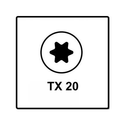 Fischer Power-Fast II FPF II Spanplattenschraube 4,5x50 mm 200 Stück ( 670264 ) Senkkopf mit Torx Vollgewinde galvanisch verzinkt, blau passiviert