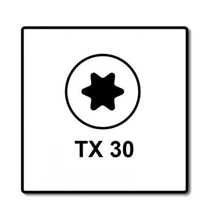 Fischer Power-Fast II FPF II Spanplattenschraube 6,0x240 mm 50 Stück ( 670469 ) Senkkopf mit Torx Teilgewinde galvanisch verzinkt, blau passiviert