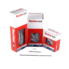 Fischer Power-Fast II FPF II tornillos para aglomerado 6,0x80 mm 200 piezas (670486) cabeza avellanada con rosca parcial Torx, galvanizado, pasivado azul