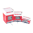 Fischer Power-Fast II FPF II Viti per legno 3,0x25 mm, 200 pz. ( 670059 ) Testa tonda, Torx, filettatura parziale, zincate, passivato blu