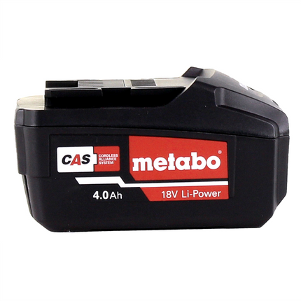 Metabo juego de baterías 4x Li-Power batería 18 V 4,0 Ah CAS Li-Ion ( 4x 625591000 ) con indicador del nivel de carga