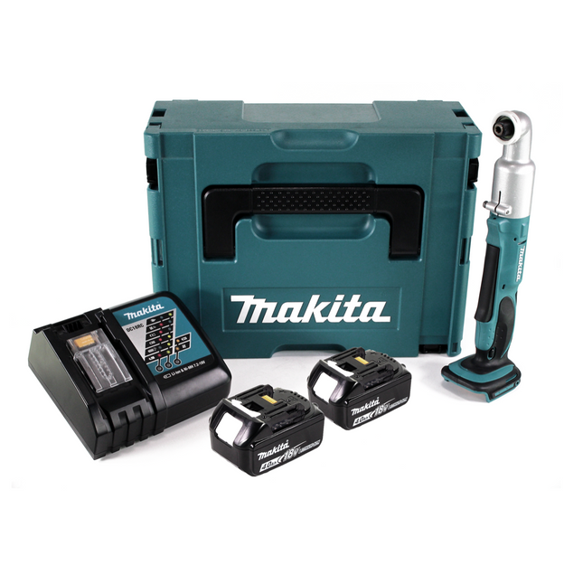 Makita DTL 061 RMJ Visseuse d'angle sans fil 18V 1/4" 60Nm + 2x batterie 4,0Ah + chargeur + Makpac