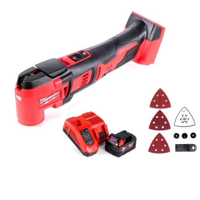 Milwaukee M18 BMT-501C cordless multifunction tool 18V ( 4933446203 ) + 1x rechargeable battery 5.0Ah + charger