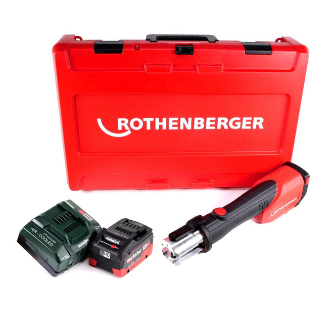 Pressa a batteria Rothenberger ROMAX 4000 18V elettroidraulica + 1x batteria 5,5Ah + caricatore + valigetta