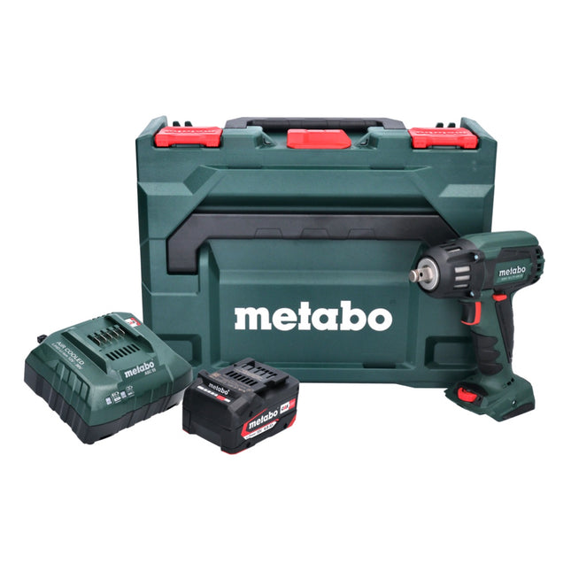 Metabo SSW 18 LTX 400 BL Akku Schlagschrauber 18 V 400 Nm 1/2" Brushless + 1x Akku 4,0 Ah + Ladegerät + metaBOX