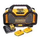 Radio recargable DeWalt DCR 027 D2 DAB+ 10,8-18,0 V + 2 baterías de 2,0 Ah + cargador