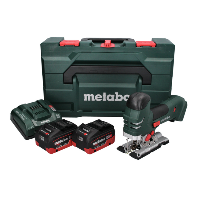 Metabo STA 18 LTX 140 Cordless Jigsaw 18 V + 2x Batteries 5.5 Ah + Charger + MetaBOX Case