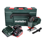 Metabo STAB 18 LTX 100 Scie sauteuse sans fil 18V + 2x Batteries LiHD 5,5 Ah + Chargeur + Coffret MetaBOX
