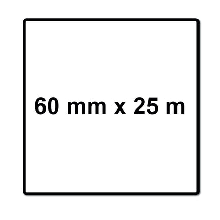 Meisterling Nastro adesivo Tyvek 60 mm x 25 m ( 006300000210 ) - resistente agli strappi