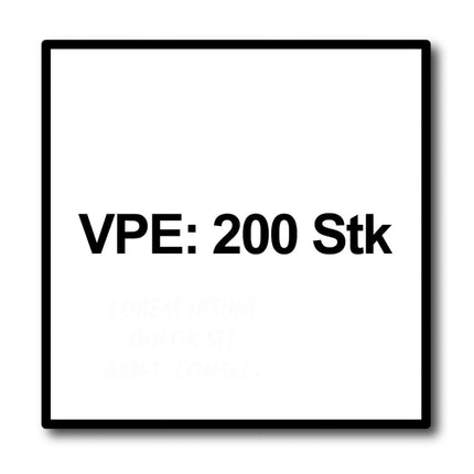 Meisterling Vis de terrasse 5x40 mm - 200 pièces (010010000001) CUT point 90 ° tête fraisée à tête fraisée avec Torx 2/3 gros filetage VA acier inoxydable