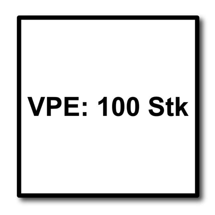 Meisterling Fassadenschrauben 4,8x32 mm 100 Stück ( 010020000121 ) 12 mm Flachkopf hellgrau mit Torx Teilgewinde V2A Edelstahl