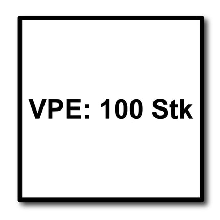 Meisterling Fassadenschrauben 4,8x32 mm 100 Stück ( 010020000131 ) 12 mm Flachkopf dunkelbraun mit Torx Teilgewinde V2A Edelstahl