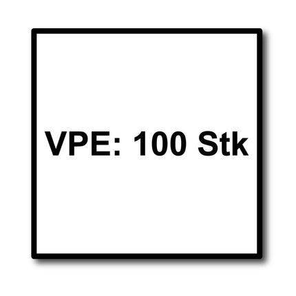 Tornillos para fachada Meisterling 4,8x38 mm 100 piezas (010020000241) 12 mm cabeza plana verde oscuro con rosca parcial Torx Acero inoxidable V2A