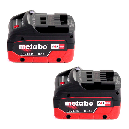Metabo Power 160-5 18 LTX BL OF Compresor sin cable 18 V 8,0 bar sin escobillas + 2x batería LiHD 8,0 Ah + cargador