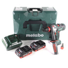 Metabo SB 18 LTX-3 BL QI taladro percutor a batería 18 V 120 Nm sin escobillas + 2x batería LiHD 4,0 Ah + cargador + metaBOX