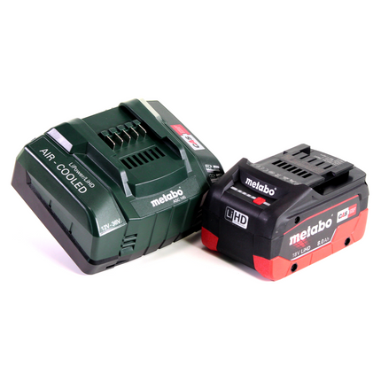 Metabo SE 18 LTX 4000 atornillador para obra seca a batería 18 V 7 Nm 1/4" + 1x batería LiHD 8,0 Ah + cargador + MetaLoc