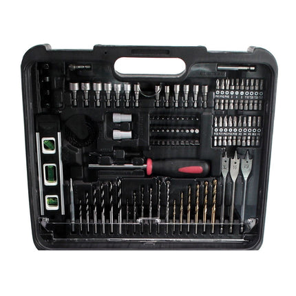 Taladro percutor inalámbrico Makita DHP 482 STTKW 18 V 62 Nm + 1x batería 5,0 Ah + cargador + set de accesorios 101 piezas + estuche