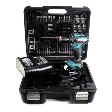 Makita DTD 156 SMTK Akku Schlagschrauber 18 V 155 Nm + 1x Akku 4,0 Ah + Ladegerät + 101 tlg. Zubehörset + Koffer