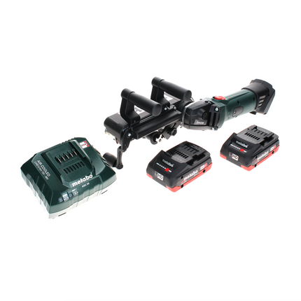 Metabo RB 18 LTX 60 Lijadora de cinta para tubos a batería 18 V 60 mm + 2 baterías LiHD 4,0 Ah + cargador