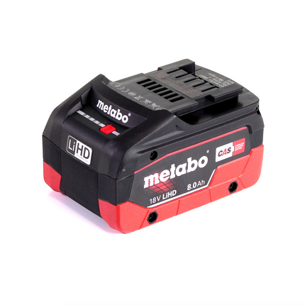 Juego básico de adaptador de corriente para batería Metabo PA 14.4-18 LED-USB con 1 batería LiHD de 8,0 Ah - sin cargador