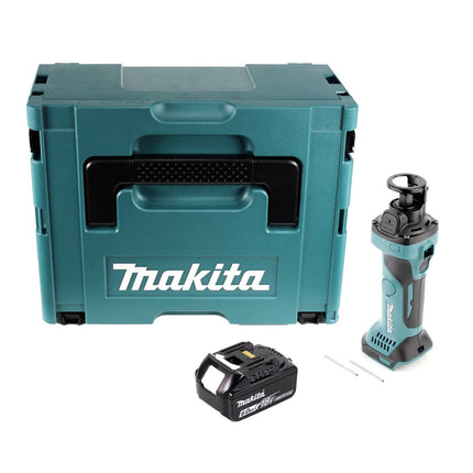 Makita DCO 180 G1J Cortadora rotativa sin cable 18 V 30.000 rpm + 1x batería recargable 6,0 Ah + Makpac - sin cargador