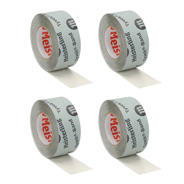 Cinta Meisterling Tyvek 60 mm x 25 m 4 piezas (4x 006300000210) Tyvek spunbond resistente al desgarro