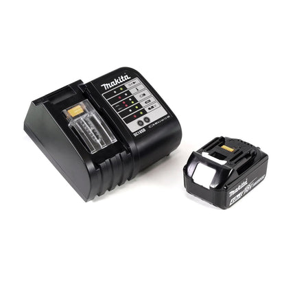 Makita DHP 453 SMWX Trapano avvitatore con percussione a batteria 18V / 42Nm bianco + 1x Batteria 4,0 Ah + Caricatore + Kit da 101 pezzi + Valigetta