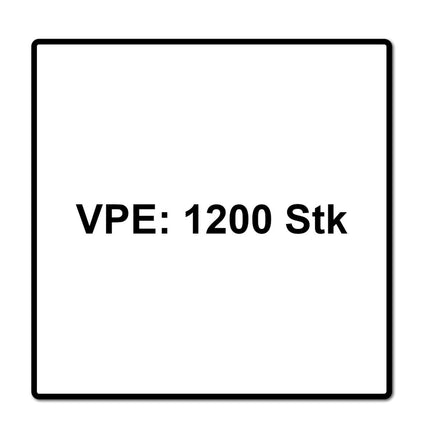 Meisterling Terrassenschrauben 5x50 mm 1200 Stück ( 6x 010010000201 ) CUT Spitze 90° Linsen Senkkopf mit Torx 2/3 Grobgewinde V2A Edelstahl