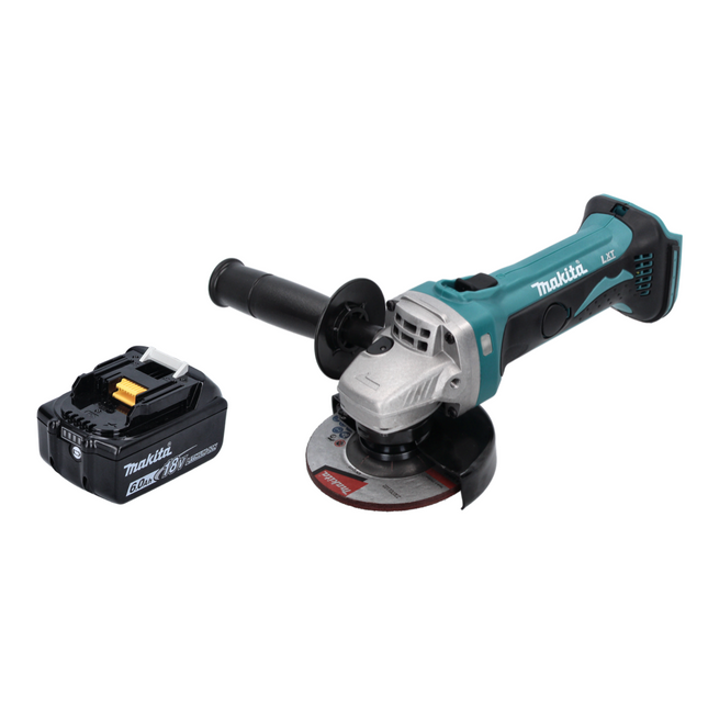 Makita DGA 452 G1 Akku Winkelschleifer 18 V 115 mm + 1x Akku 6,0 Ah - ohne Ladegerät