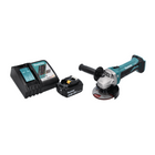 Makita DGA 452 RG1 cordless angle grinder 18 V 115 mm + 1x rechargeable battery 6.0 Ah + charger