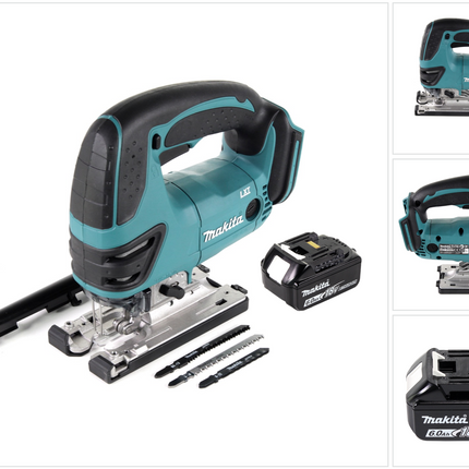 Seghetto alternativo a batteria Makita DJV 180 G1 18V + 1x batteria 6,0 Ah - senza caricabatterie