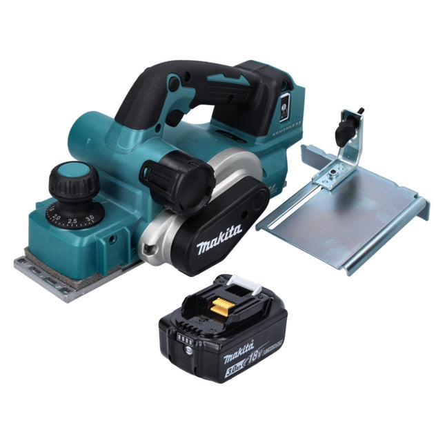 Makita DKP 181 F1 Akku Hobel Falzhobel 82 mm 18 V Brushless + 1x Akku 3,0 Ah - ohne Ladegerät