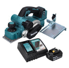 Makita DKP 181 RT1 cepillo sin cable 82 mm 18 V sin escobillas + 1x batería recargable 5,0 Ah + cargador