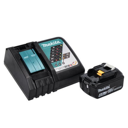 Makita DKP 181 RG1J Pialla a batteria 82 mm 18 V brushless + 1x batteria ricaricabile 6,0 Ah + caricatore + Makpac