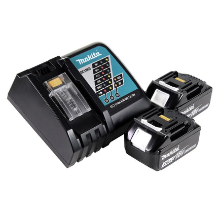 Sierra circular de mano a batería Makita DHS 900 RF2 36 V (2x 18 V) 235 mm sin escobillas + 2x batería 3,0 Ah + cargador