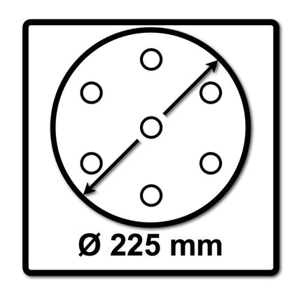 Festool STF D225/128 Schleifscheibe Granat P120 225 mm 25 Stk. ( 205657 ) für Langhalsschleifer PLANEX - Toolbrothers