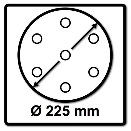 Festool STF D225/128 Schleifscheibe Granat P320 225 mm 100 Stk. ( 4x 205664 ) für Langhalsschleifer PLANEX - Toolbrothers