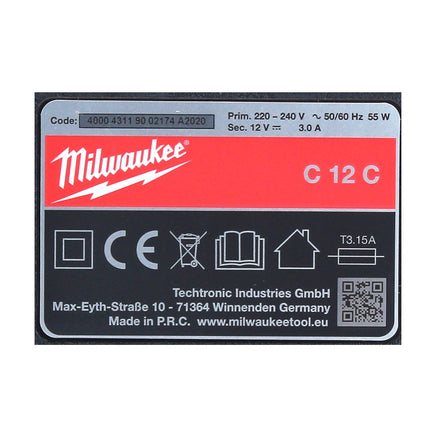 Milwaukee Akku Starter Set 12 V mit 1x Akku 1,5 Ah + M12 C12C Ladegerät