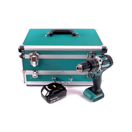 Makita DHP 484 M1TX taladro percutor inalámbrico 18 V 54 Nm sin escobillas + 1x batería 4,0 Ah + juego de brocas de 70 piezas + maletín de aluminio TX - sin cargador