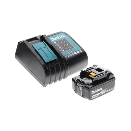 Makita DHP 484 SM1TX taladro percutor inalámbrico 18 V 54 Nm sin escobillas + 1x batería 4,0 Ah + cargador + juego de brocas de 70 piezas + maletín de aluminio TX