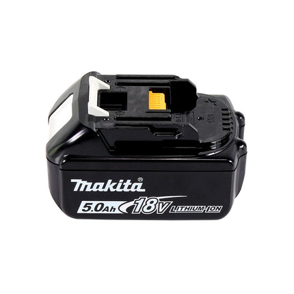 Taladro percutor inalámbrico Makita DHP 484 T1TX 18 V 54 Nm sin escobillas + 1x batería 5,0 Ah + juego de brocas de 70 piezas + maletín de aluminio TX - sin cargador
