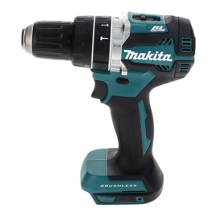 Makita DHP 484 ST1TX taladro percutor inalámbrico 18 V 54 Nm sin escobillas + 1x batería 5,0 Ah + cargador + juego de brocas de 70 piezas + maletín de aluminio TX
