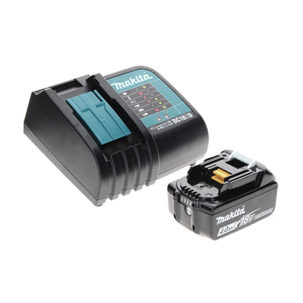 Makita DHP 482 SM1TX taladro percutor inalámbrico 18 V 62 Nm + 1x batería 4,0 Ah + cargador + juego de brocas de 70 piezas + maletín de aluminio TX