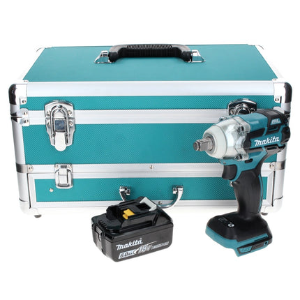 Makita DTW 285 G1TX Akku Schlagschrauber 18 V 280 Nm 1/2" Brushless + 1x Akku 6,0 Ah + 70 tlg. Bit Bohrer Set + TX Alu Koffer - ohne Ladegerät