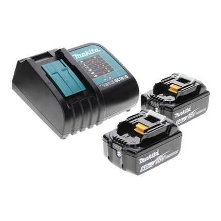 Makita DTW 285 SGTX Avvitatore ad impulsi a batteria 18V + 2x Batterie 6,0 Ah + Caricabatterie + Set di 70 punte da avvit./foratura + Valigetta TX in alluminio