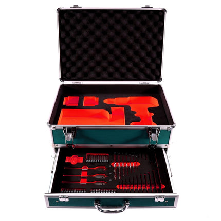 Makita DTW 285 SGTX Avvitatore ad impulsi a batteria 18V + 2x Batterie 6,0 Ah + Caricabatterie + Set di 70 punte da avvit./foratura + Valigetta TX in alluminio