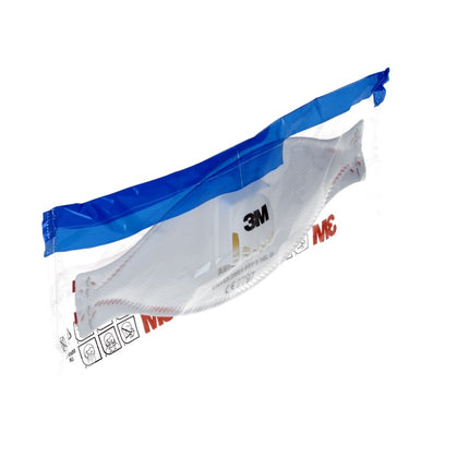 3M FFP3 Aura 9332+ Atemschutzmaske mit Ventil 5 Stück ( 7100140354 ) EN149:2001 FFP3 NR D für Dämmstoffe und Hartholz